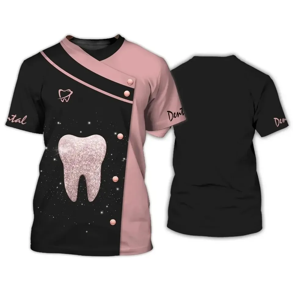 3d Kid T-Shirt Dentálne nástroje Grafické posádky Krk tričko Custom zubné zubné zubné nástroje Ženy Tričko Trič