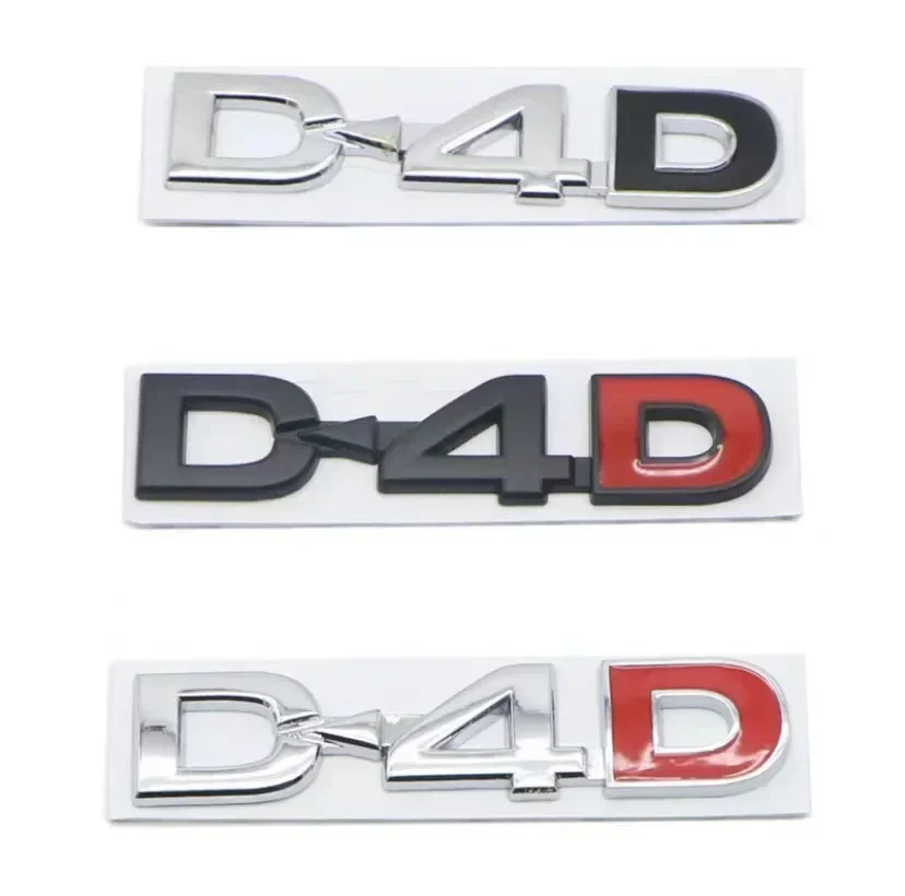 3D kov D-4D Logo Zadný kmeň odznak znak auta nálepky pre nálepky pre Toyota Land Cruiser Corolla Rav4 Verso Prado Camry Accessories