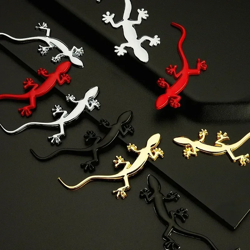 3D kov Gecko Lizard Zadný kufrový znak tela odznak nálepky pre nálepky pre Audi Quattro A3 A4 A5 A6 A6 Q3 Q5 Q7