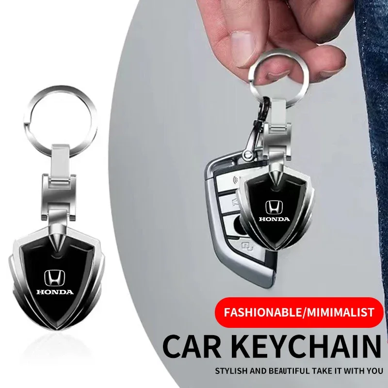 3D kovové autá logo Key Keyring Keyring Keychain pre Honda Mugen Power Typer Jazz City Civic Inspire Accord Fit HRV Car Accessories
