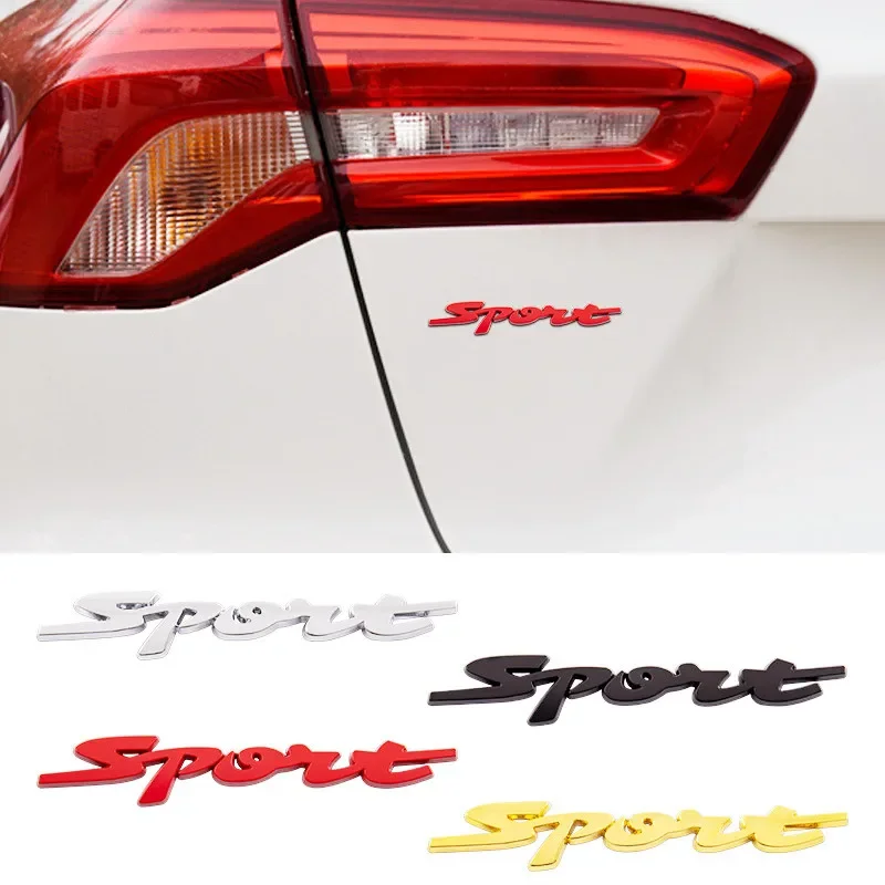 3D kovové športové logo autá Listy blatníka kmeň kmeň znak odznak nálepky pre autá pre Suzuki Audi Opel BWM Nissan Toyota Honda