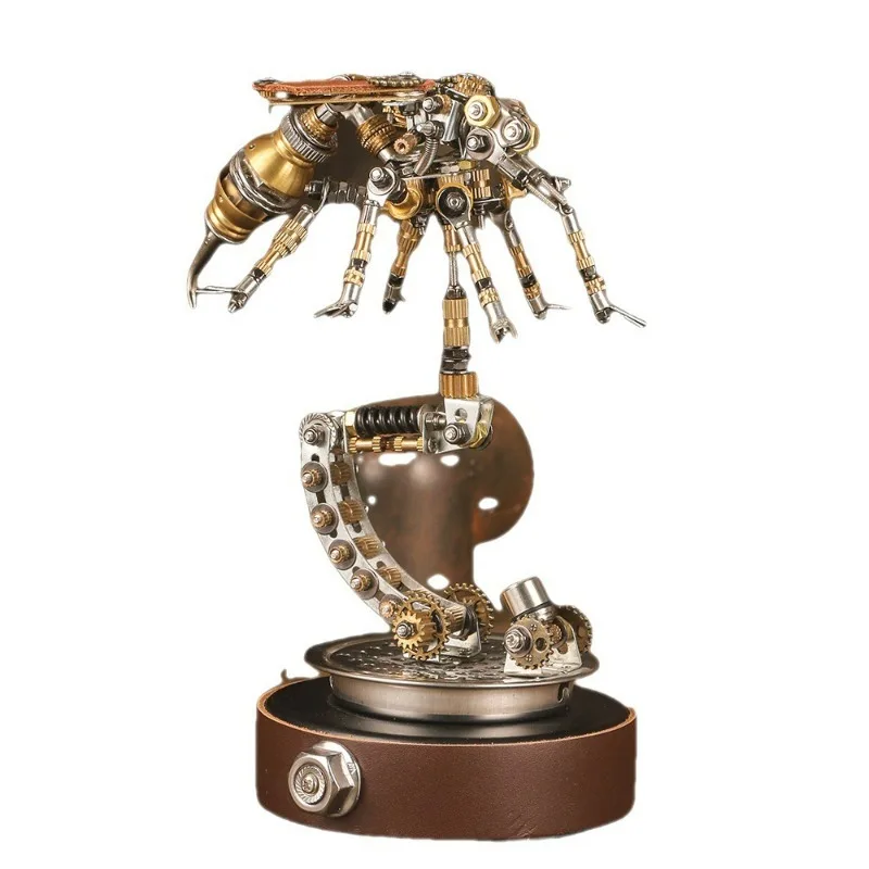 3D kovový steampunk hmyz Puzzle Puzzle Kit DIY Flying Model Model Model Dragonfly Firefly Mechanical Jigsaw Collecbible Ornament Darček
