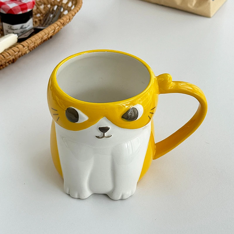 3D kreatívne mačacie hrnčeky šálky šálky kávy Prispôsobené darčeky roztomilé rôzne šálky keramika keramika Originálny bar drinkware