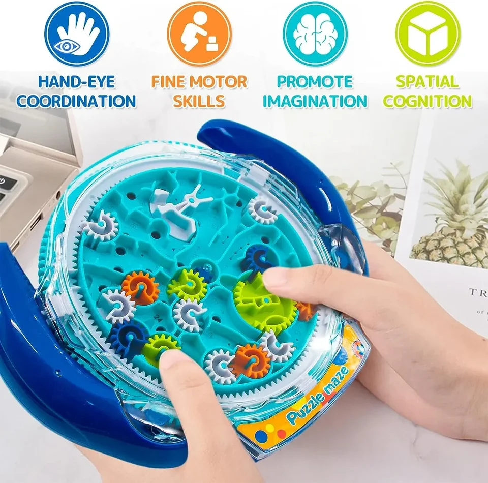 3D kreatívne puzzle bludisko Magic Transparentné puzzle rýchlosť kocka rolling lopta mágie bludisko hračky pre deti pre deti