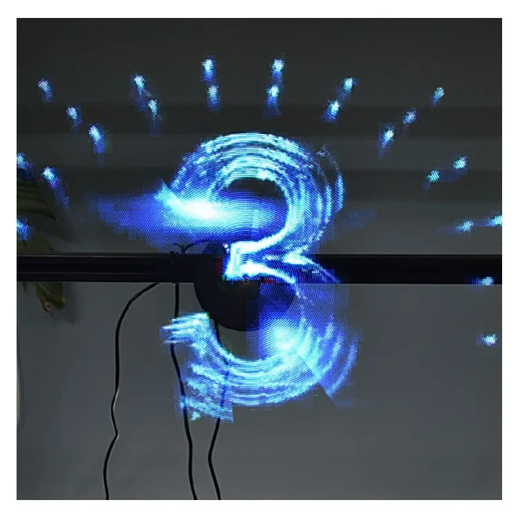 3D LED reklamný fanúšik hologram projektora 3D Holographic Projector Display Machine