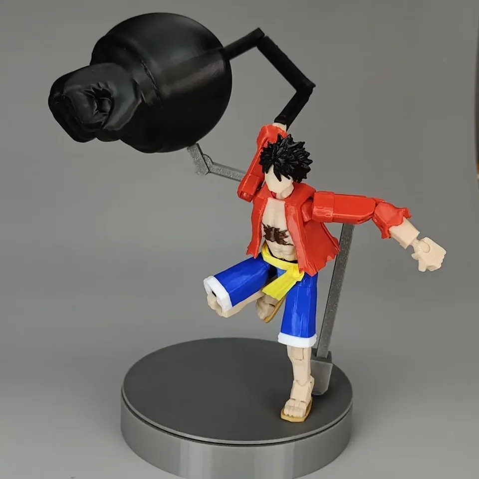 3D Luffy tlačená figurína Multi-Jointed Moveble Robot 2.0 Hračky Dummy 13 Figures Hračky pre deti a dospelých