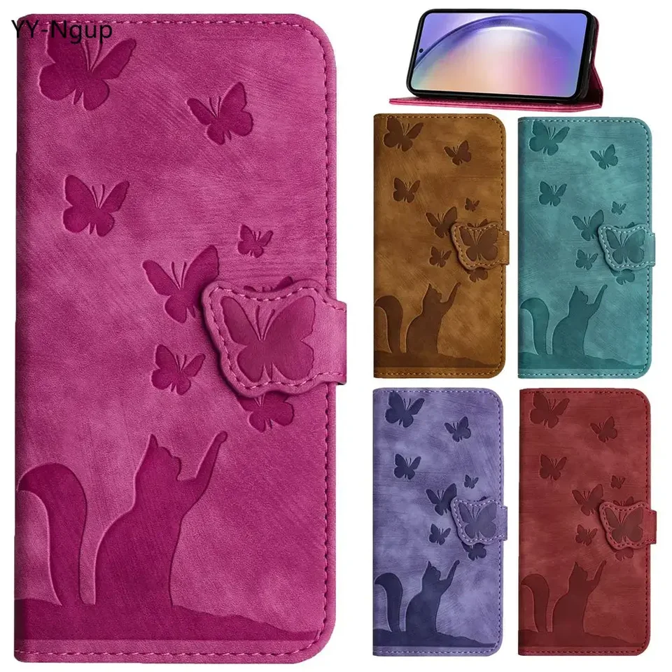 3d mačka peňaženka Flip pre coque iPhone 15 14 13 12 11 16 Pro Max x xs xr 7 8 Plus SE SE4 KAŽDÝCH PRIESTORNÝCH PLYTOVÝCH POTREBY Ženy