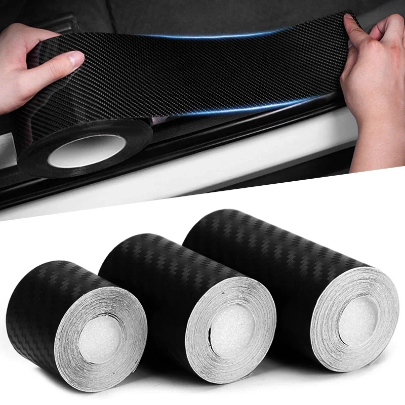 3D nálepka s nálepkou na karhónové vlákna prúžky diy pasty rolky Univerzálne nepremokavé protikrab