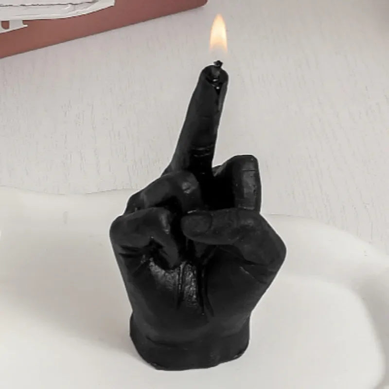 3D prstom Silikónová sviečka, DIY Fun, Funder Gesture Gesture Srade Soap Resin Crafty Vyrábajú formy, sviatočné dekorácie, darčeky na párty