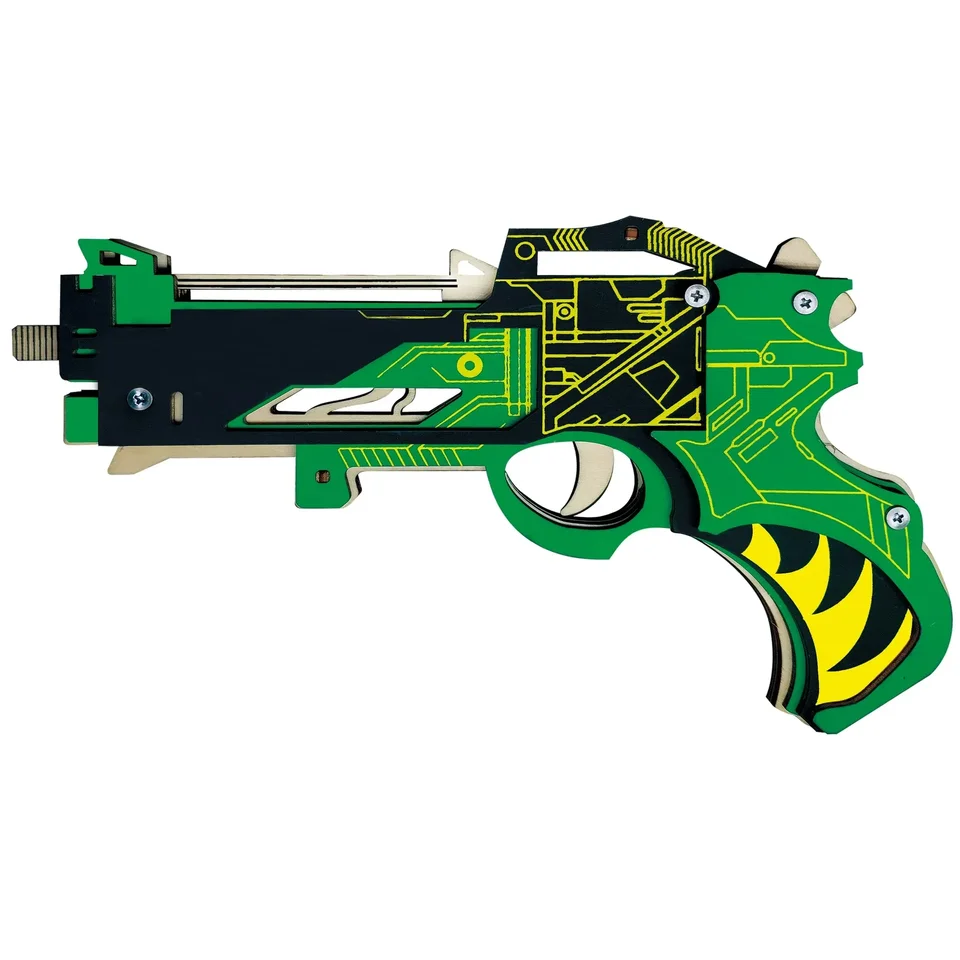 3D puzzle Jigsaw Drevené hračky DIY Zostavte Kit vojenská gumová skupina Gun Puzzle Detské inteligentné hry Vzdelávacie hračky pre deti