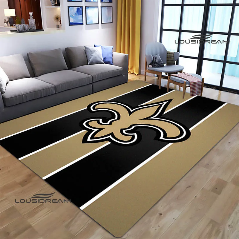 3D Rugby Futbalové tlačené koberec Non -Slip Carpet Yoga Mat Area Koberce Room Destor Dvere Mat Kawaii Darček