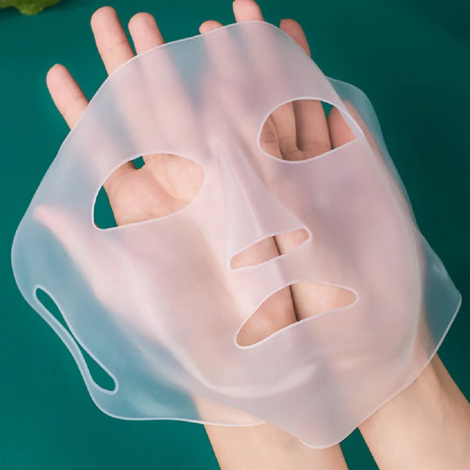3D silikónová tvár Maska Ženy starostlivosť o pleť Zvlhčovanie zdvíhací zdvíhací opätovne použiteľný gélové plechové maska ​​Nástroj na starostlivosť o pleť