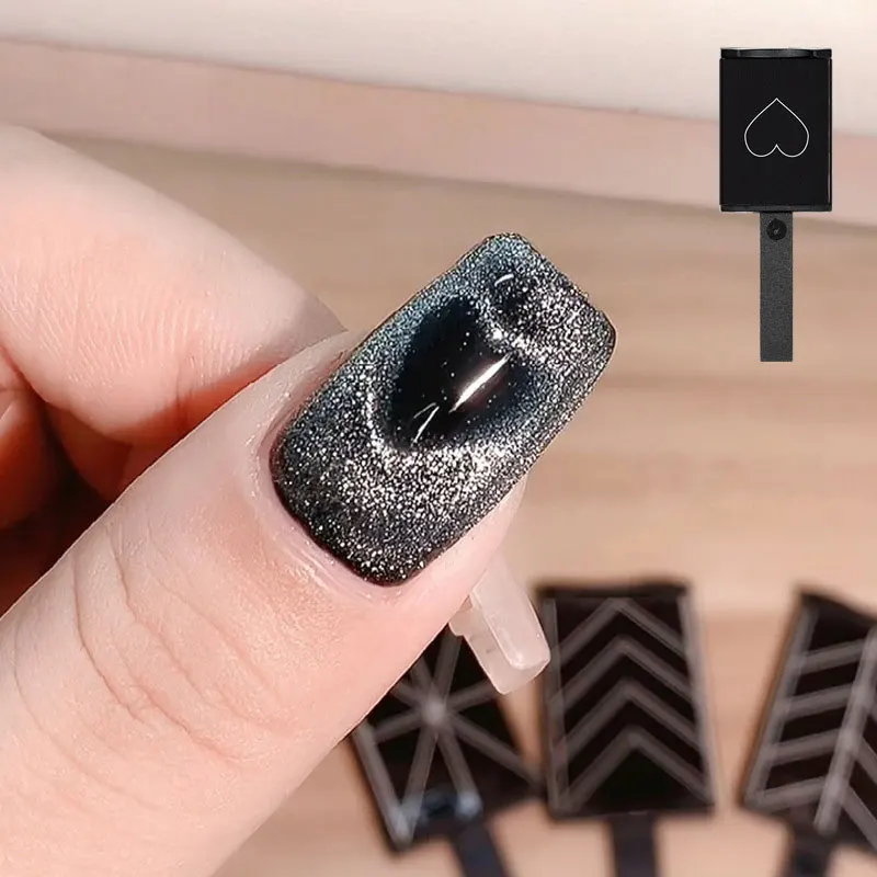 3D silné mačacie oči magnet dvojité hlavy pre UV gél Multifunkčný magnetický doska Magnetic Pen Nail Art Tool Tools Príslušenstvo