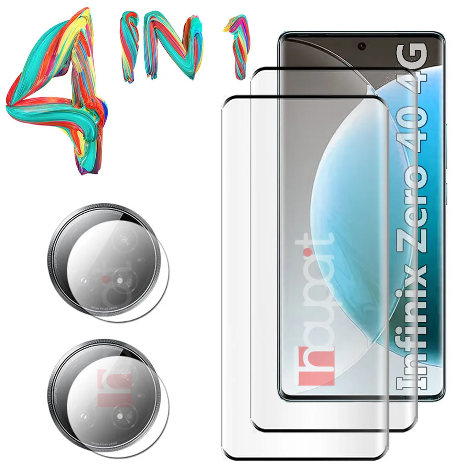 3D temperované sklo pre Infinix Zero 40 4G Screen Chrániče fotoaparátu Film pre Infinix Zero40 Glass Protective