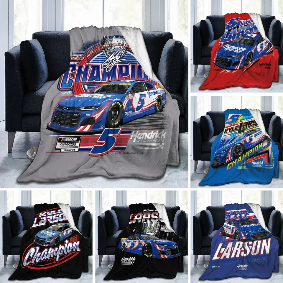3D tlač Kyle Larson 5 prikrývka Soft Sofa Cover Hrot prikrývka fleece tapisérie ľahké posteľné prikrývky pre gauč spálne