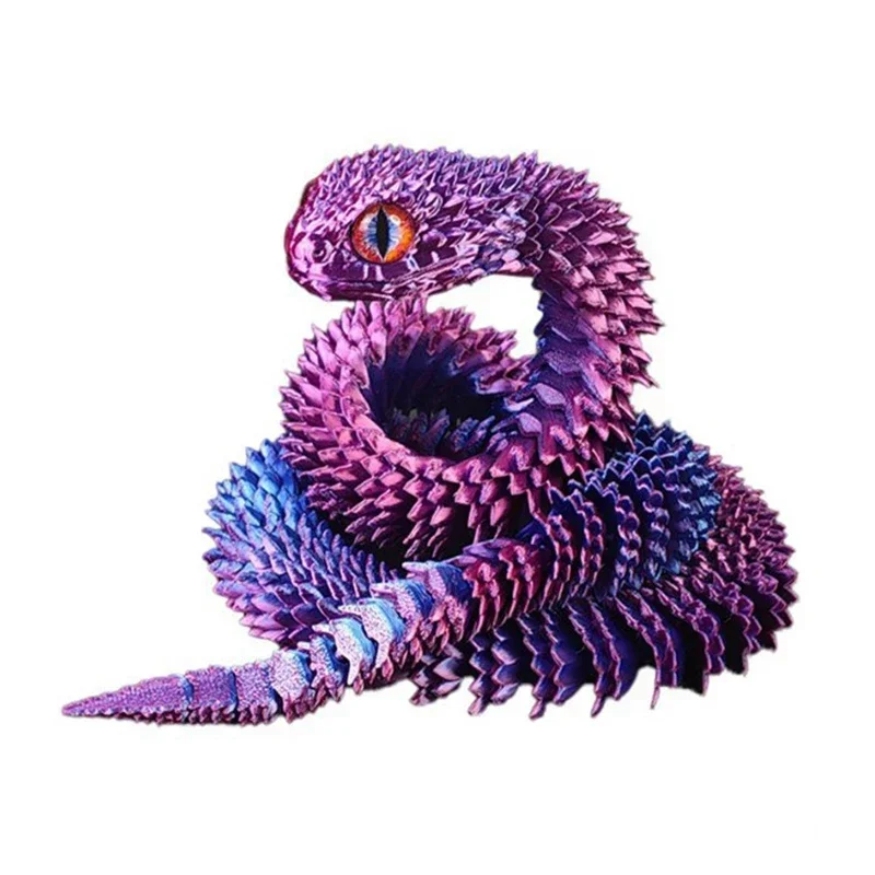 3D tlačená hadí hadí spoločná simulácia hadí figurín fidget hračky kreatívna simulácia hračiek Ozdobná figúrka