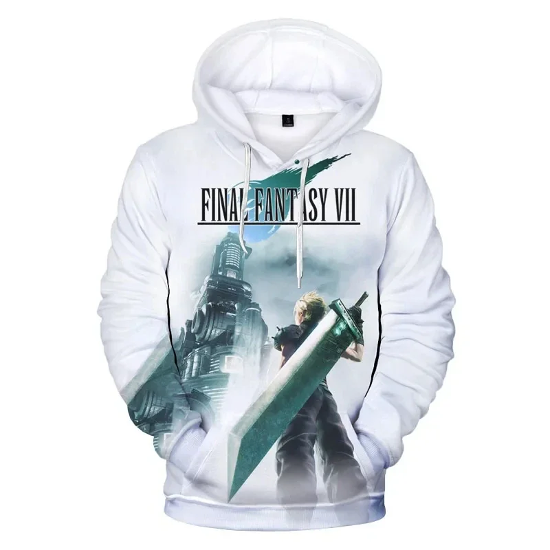 3D tlačené mikiny Anime hra s kapucňou mikina Muži Ženy Final Fantasy vii cosplay hip hop pullover športové príležitostné mikiny