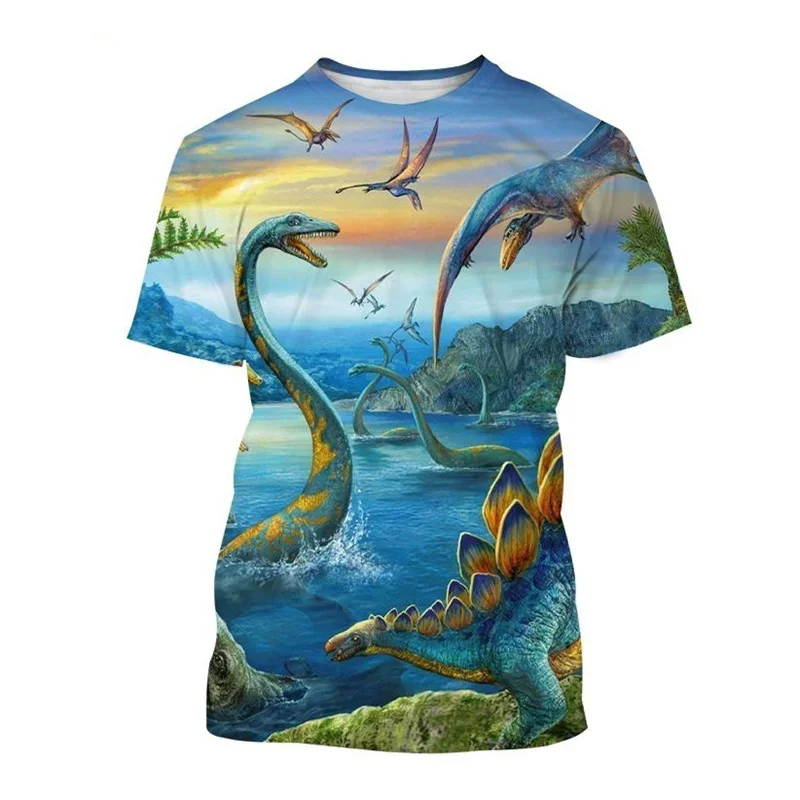 3D tlačené tričko Dinosaurus pre mužov pre mužov Animal Graphic Top