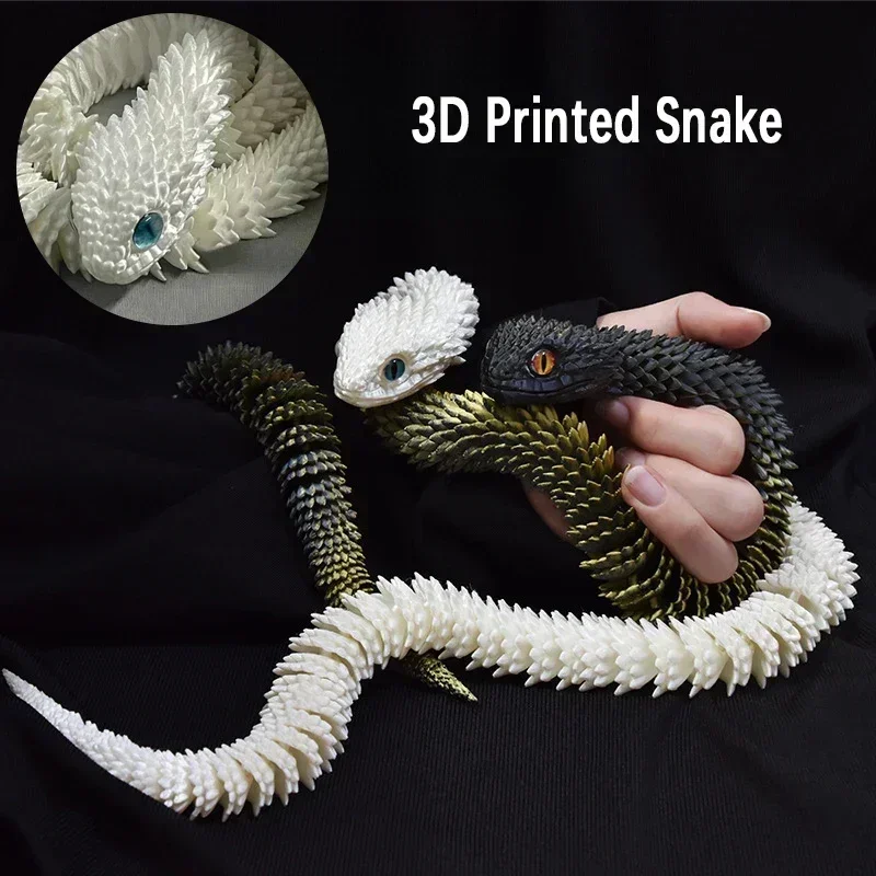 3D tlačený had rotačný kĺbový kĺbový had Mobilita Mobilita zvierat simulácia Model Office Desktop Ornament Domáce dekorácie Darček