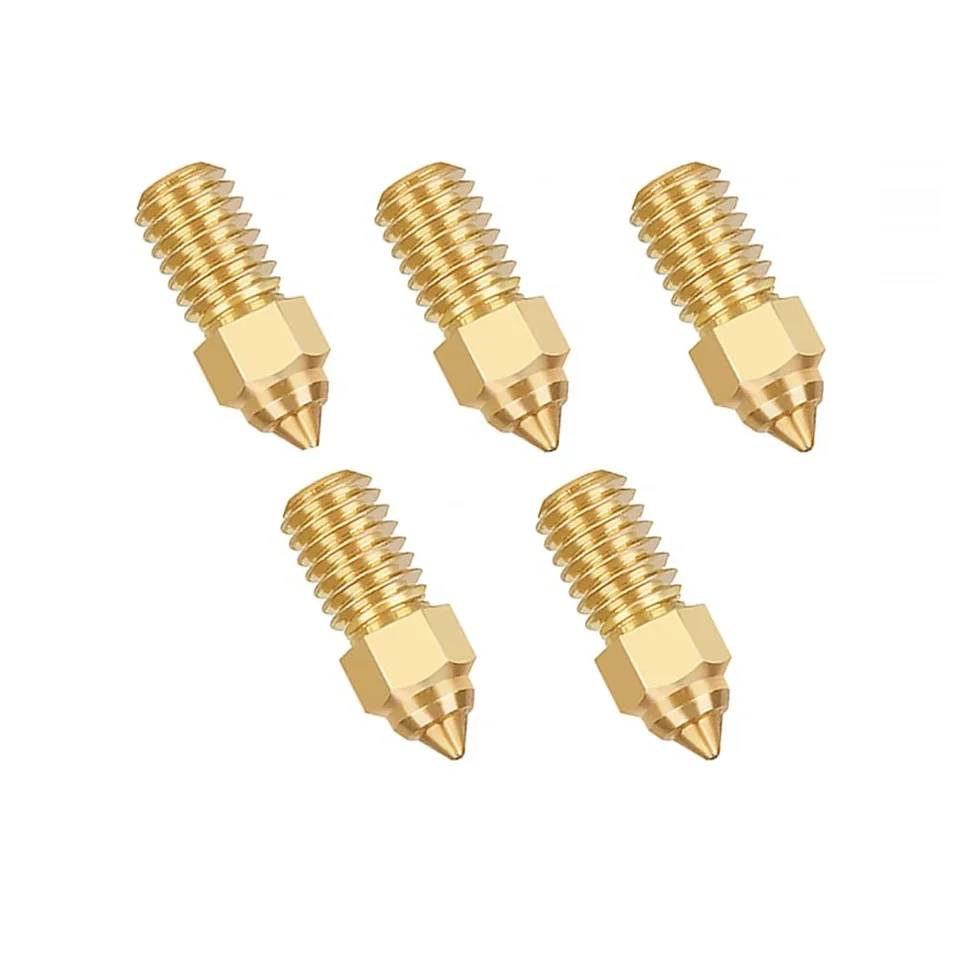 3D tlačiareň pre ender 3 V3 SE dýza 0,4 mm 5ks mosadzné klonové dýzy pre ender 7 ender 5 S1 Series Extruder Extruder Dysle High Flow