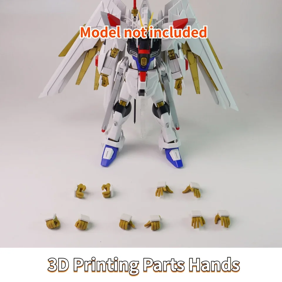 3D tlačové diely Modelovanie ručných ručných panciers pre HG 1/144 Mighty Strike Freedom Model Model súpravy Hobby Building DIY Príslušenstvo