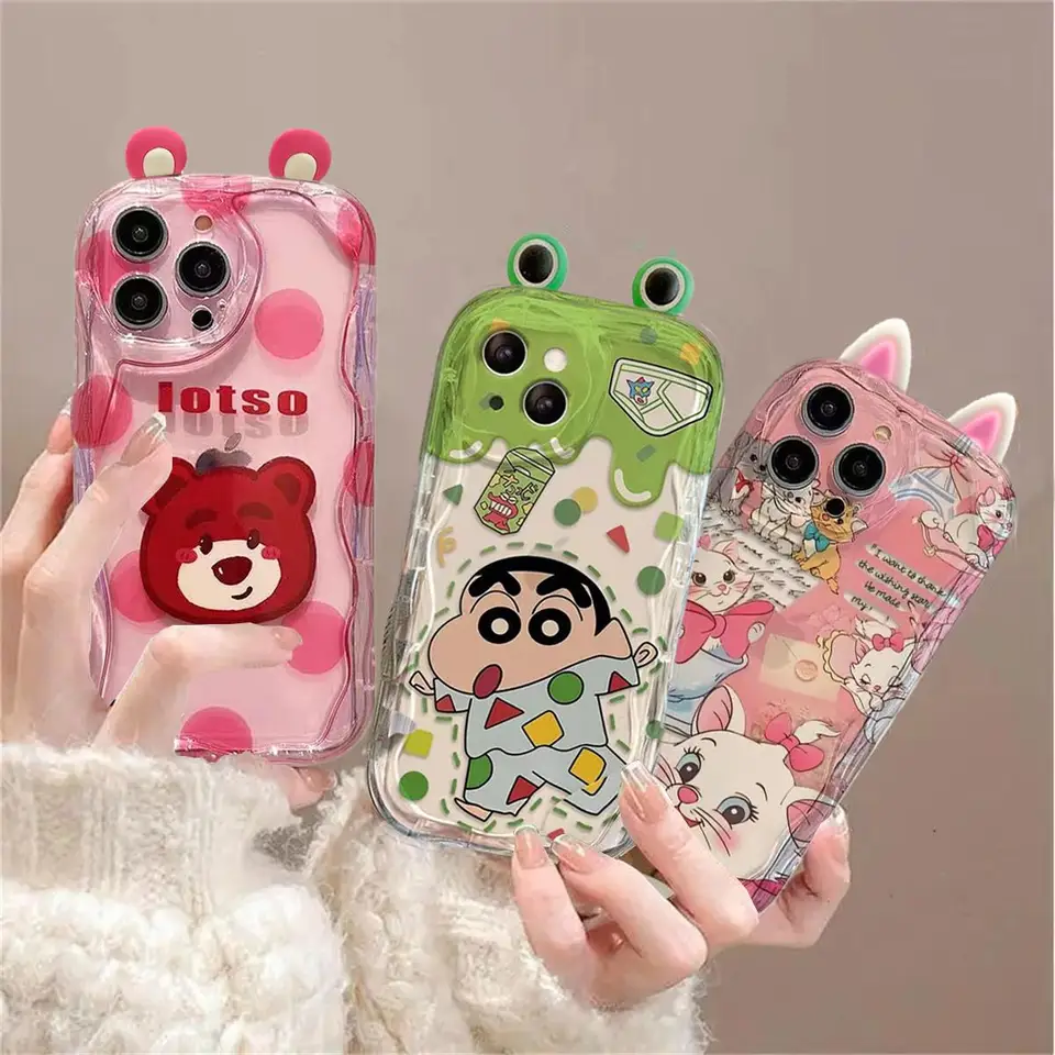 3D uší Mary Crayon Shin-Chan Lotso Puzdet pre puzdro pre Samsung Galaxy A11 A11 A31 A51 A71 A21S A50 A30S A50S A30 A20 A20 A32 A52