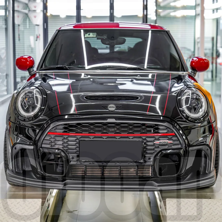 3D v štýle suchých predných lipov z uhlíkových vlákien pre F56 F57 LCI Mini Cooper JCW