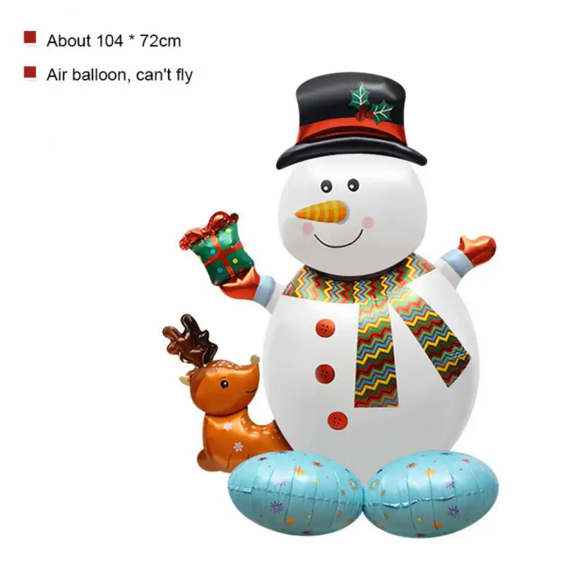 3D vianočné stojace jelene Balóny Elk santa sánky Fóliové balóny Vianoce Nový rok vianočné balóny Party Dekoratio nafukovacia hračka