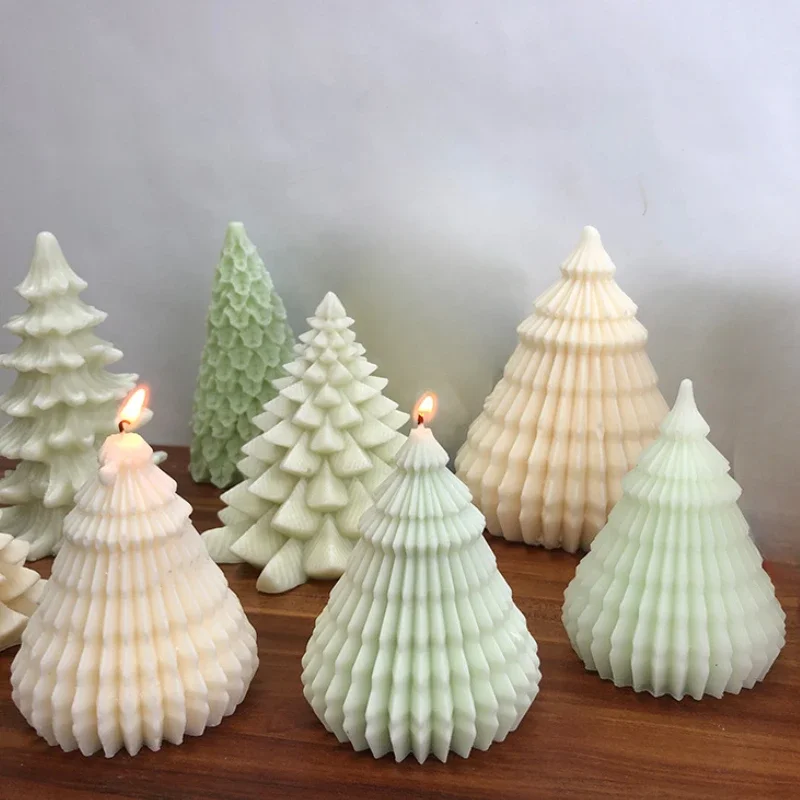 3D vianočný strom Vonok Sviečka Sviečka Svilikónová sviečka na výrobu nástrojov DIY Vianočná živica Priepka Ornament Decor Decor