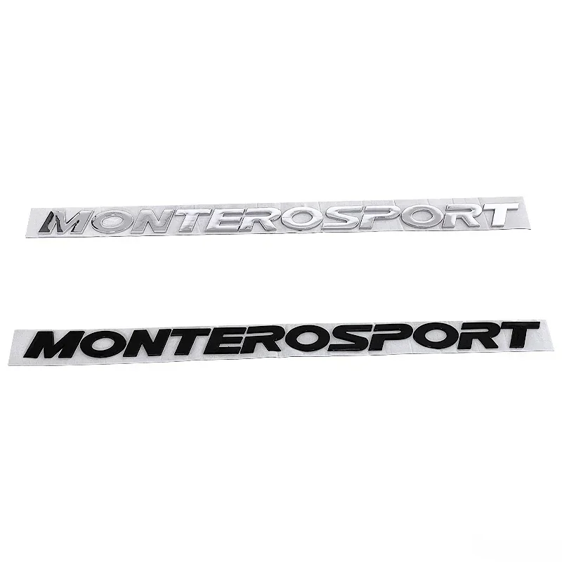 3D vyvýšené chrómové čierne písmená zadné batožinové kmeň zadné dvere znak odznak pre Mitsubishi Montero Sport Auto Car Auto