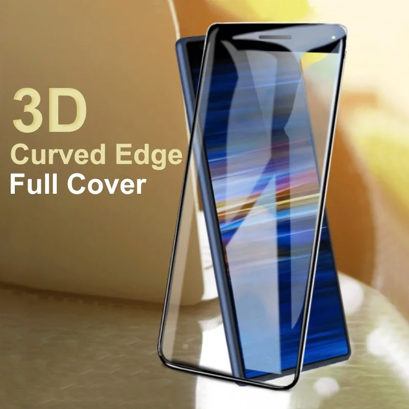 3D zakrivená chránič obrazovky s úplným krytom pre Sony Xperia 10 5 1 III II XZ4 XZ3 XZ2 XZ1 Compact XZ Premium XA2 Ultra temperované sklo