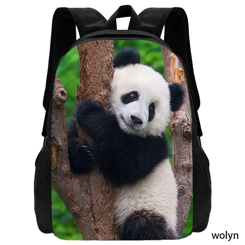 3D čínsky batoh školy Panda pre dieťa, karikatúrne školské tašky pre chlapcov dievčatá, batoh pre deti s výtlačkami zvierat