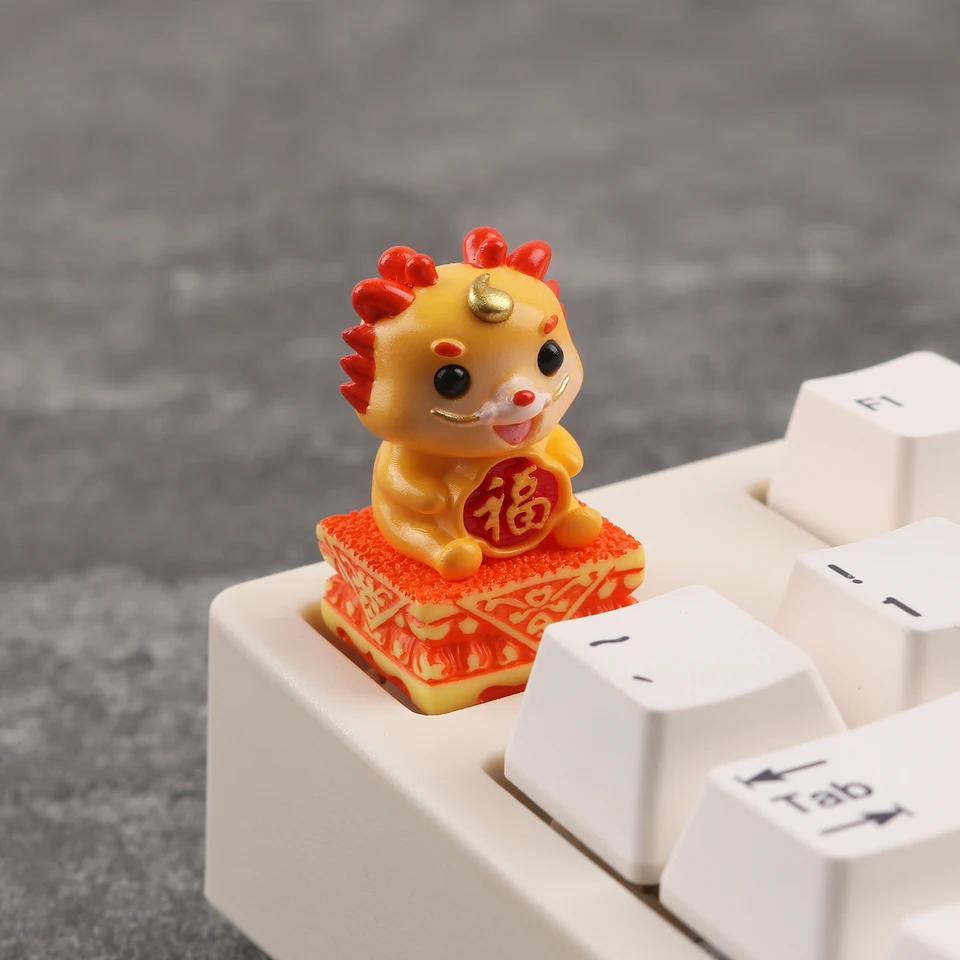 3D čínsky drak Loong Artisan Keycaps Mechanical Gaming Keyboard ESC klávesy Keycap Cherry MX prepínač pre Anne Pro 2 GK64 GMK67 87