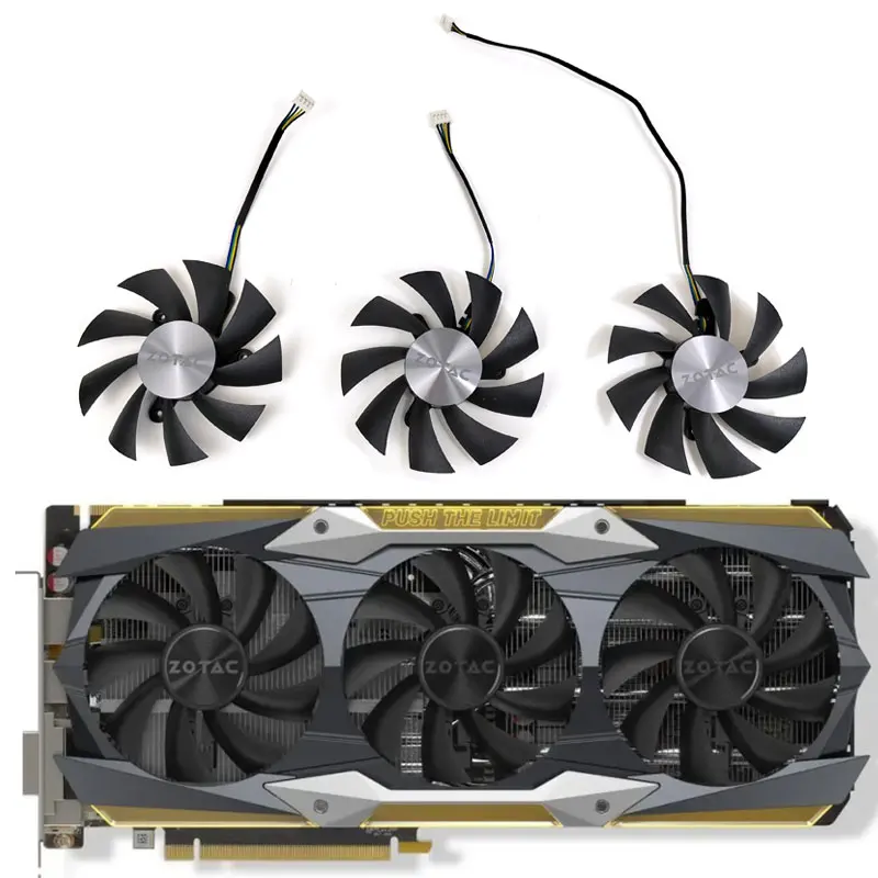 3fan nový 87 mm 4pin GA92S2U GTX 1080TI zosilňovač GPU ventilátor pre Zotac GTX 1080 TI AMP Grafický ventilátor