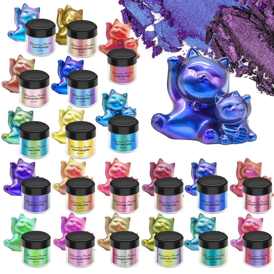 3G Chameleon sľudový prášok epoxidové živice Pigmenty Aurora Práško Perlescent perlové pigmentové šperky výroby nástrojov DIY nechty Art