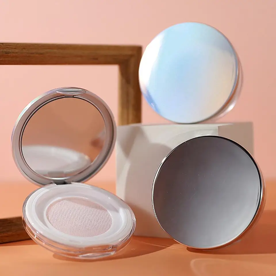 3G Regilble Air Cushion Puff Box Prenosný kozmetický make -up puzdra s práškovým zrkadlom kozmetiky prázdne fľaše