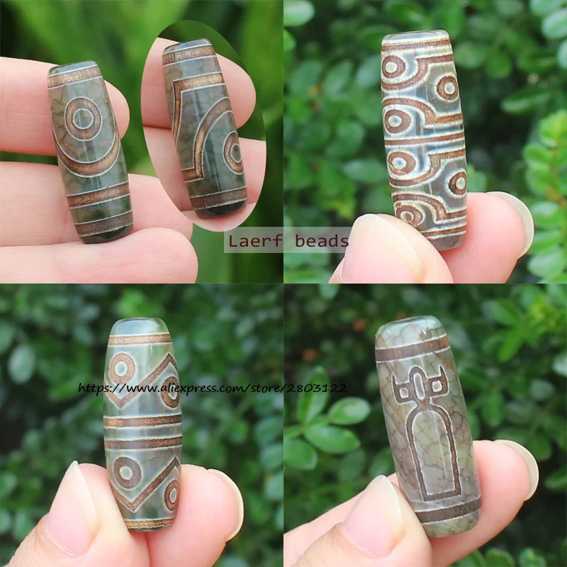 3ks, 10x30 mm 21eyes trubice DZI Amaty korálky, veľa vzorov, pre výrobu šperkov pre domácich majstrov!