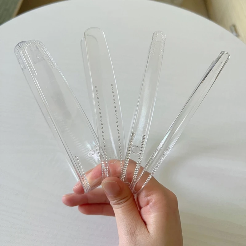 3ks 8 mm/12 mm/20 mm číry plastový čelenka s zubami obyčajné priehľadné vlasy