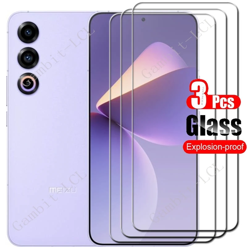3ks 9h Temperované sklo pre Meizu 21 6,55 