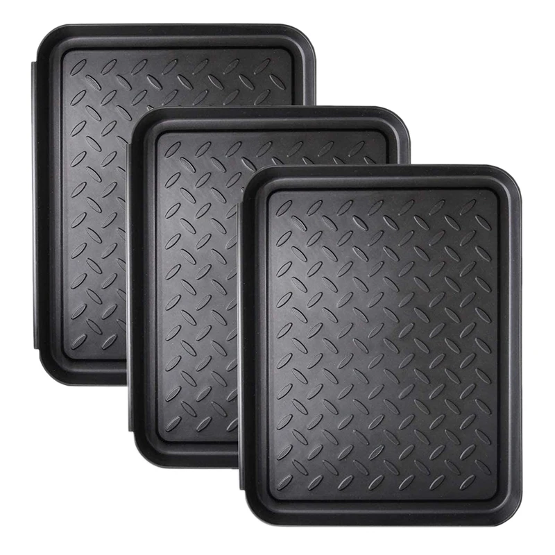 3KS Boot Tray Tray Duty Shoe Rats, Storage Tray, Dog Bowl alebo Cat Bowl Rats Trap Mud bahno na ochranu podlahy 13,7 x 10,8 palca