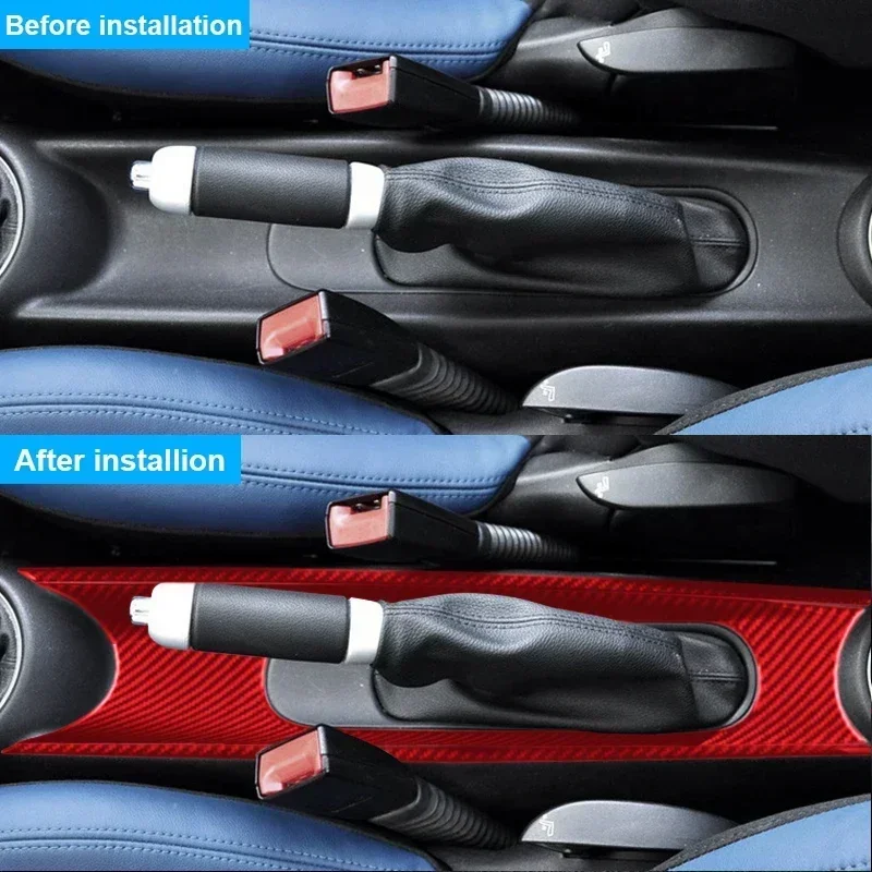 3KS CAR HandBrake Panel Panel s nálepkou uhlíkových vlákien pre BMW pre Mini Cooper Clubman R55 R56 R57 2007-2010 Príslušenstvo