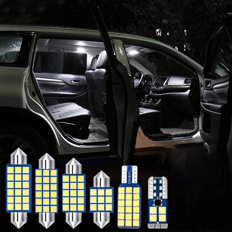 3KS Festoon T10 12V LED žiarovky Súprava interiérových svetiel pre Ford F-150 F150 Raptor 2015-2017 2018 2019