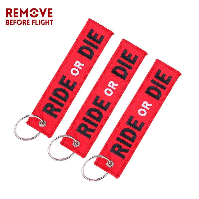 3ks jazda alebo mazanie keychain pre motocyklové módne krúžky módne kľúče vyšívacie kľúče značka LLAVERO Auto diel