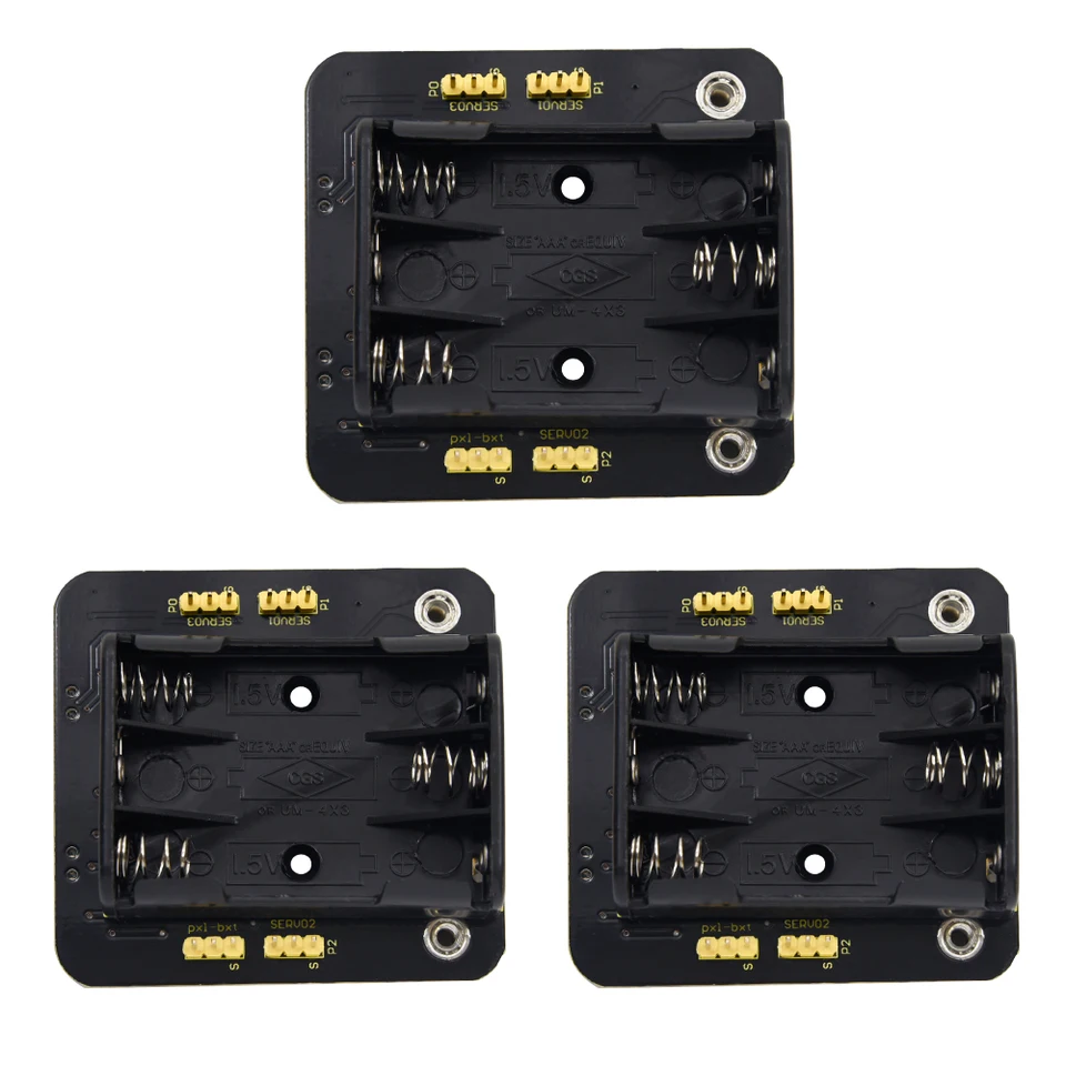 3KS KeyStudio Micro Bit Mini Servo Shield s držiakom batérie pre microbit robotické auto (bez micro bit dosky)
