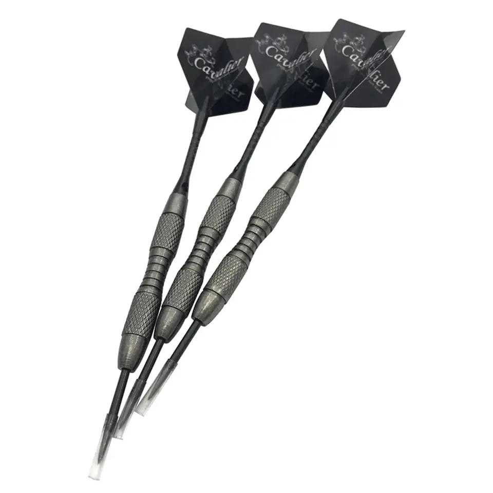3ks kovové špičkové napodobňovanie volfrámu oceľ Dart 20G Professional Training Black Wing Hard Dart Entert Entertainment Game
