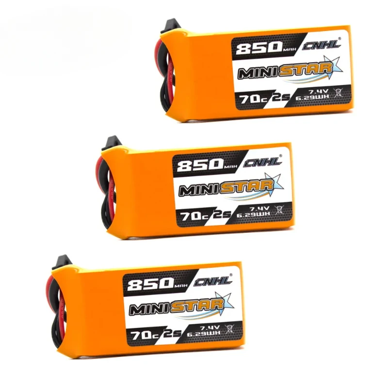 3KS LiPo batéria 2S 650 mAh 850 mAh 7,4 V 70C s XT30 pre mini kvadrokopter RC FPV dron helikoptéra lietadla