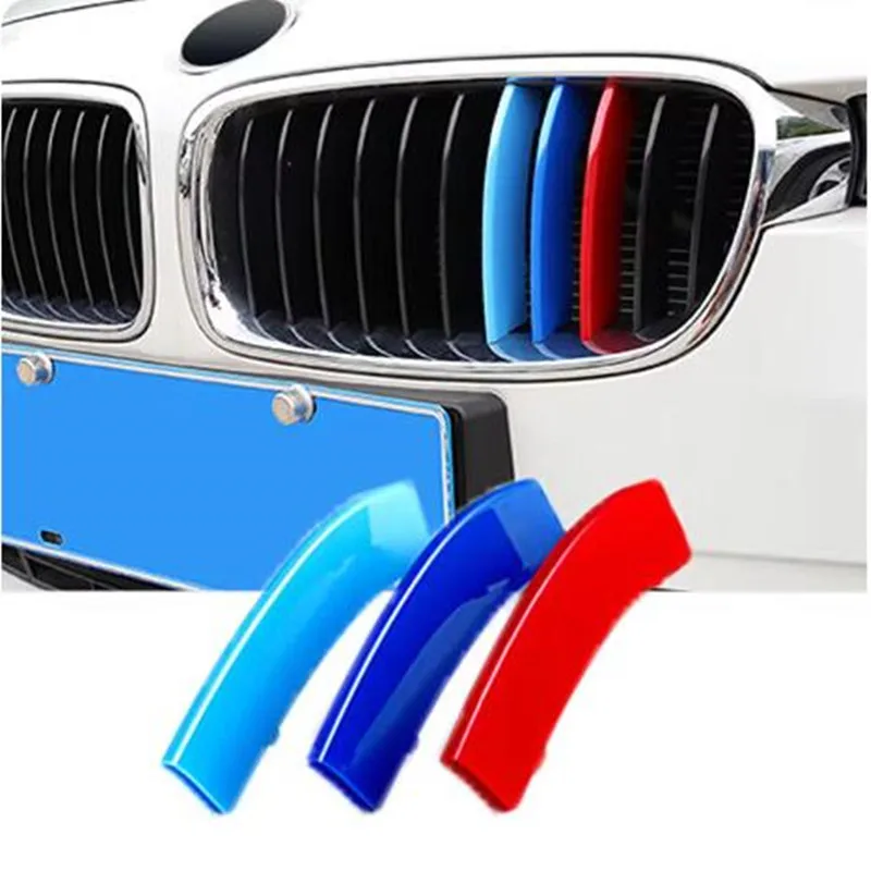 3KS/Lot Car Grille Network Decor TRIMS Grill Sticker pre BMW E46 F30 E90 3 Series CAR STYLE BMW GRILLE STANCER BMW Príslušenstvo