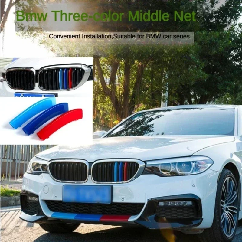 3KS/Lot Car Grille Network Decor TRIMS Grill Sticker pre BMW E46 F30 E90 3 Series CAR STYLE BMW GRILLE STANCER BMW Príslušenstvo