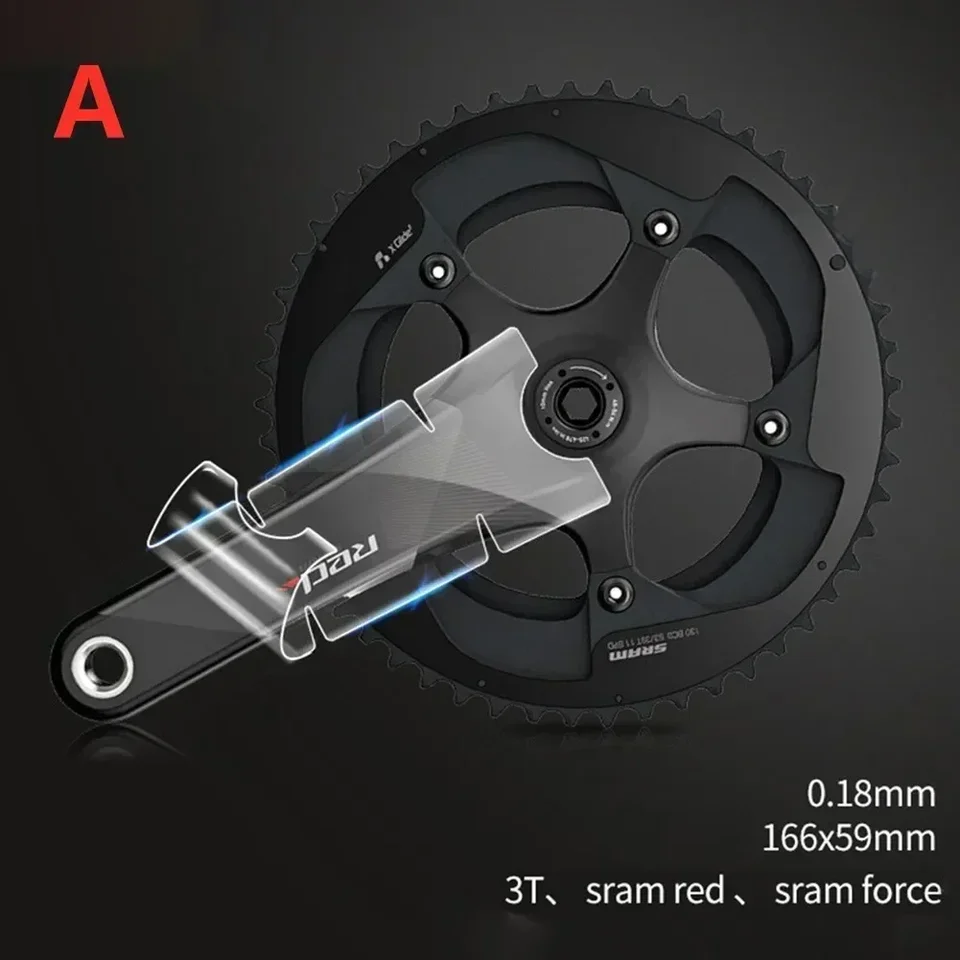 3ks na bicykel Crank Sticker TPH Film pre UT R8000 FC6800 DA R9000 Bicykel Crank Protector For-Shimano Dedičný model