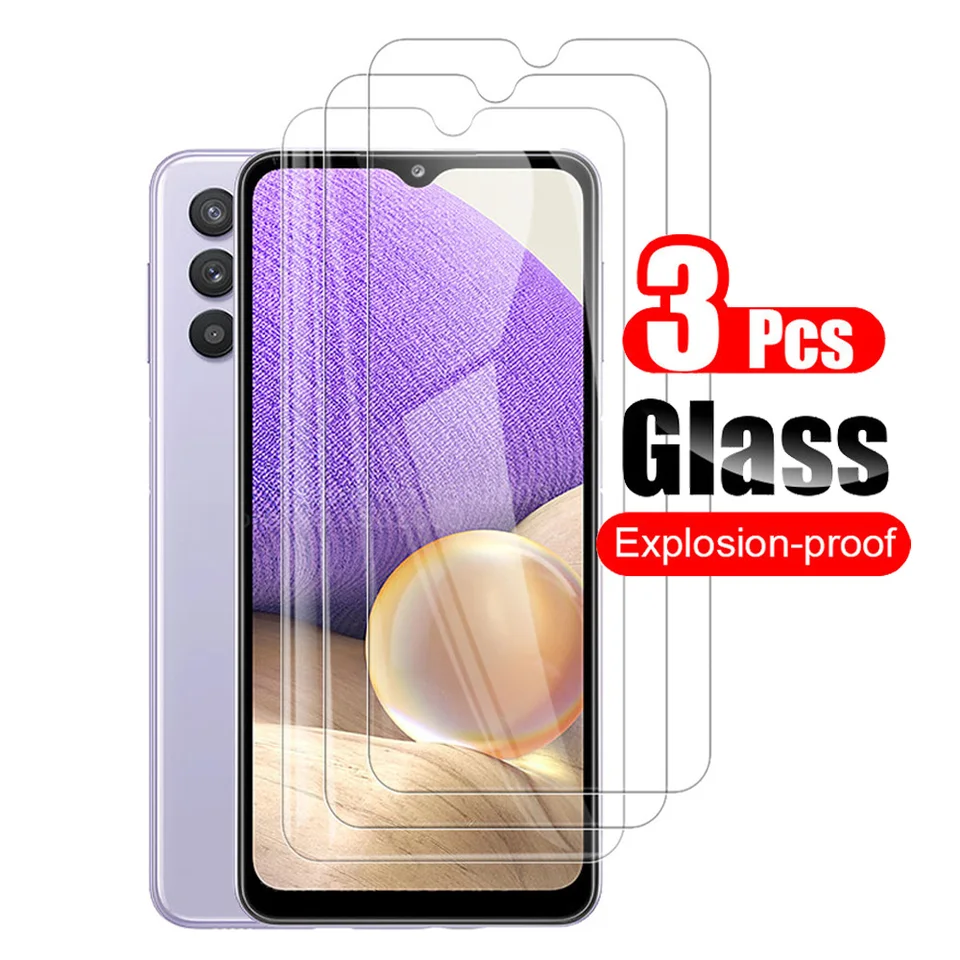3ks pre Samsung Galaxy A32 5G Temperovaný sklenený chránič ochrany skla pre ochranný štít Samsung Galaxy A32 4G Ochranný sklenený film 9h Clear